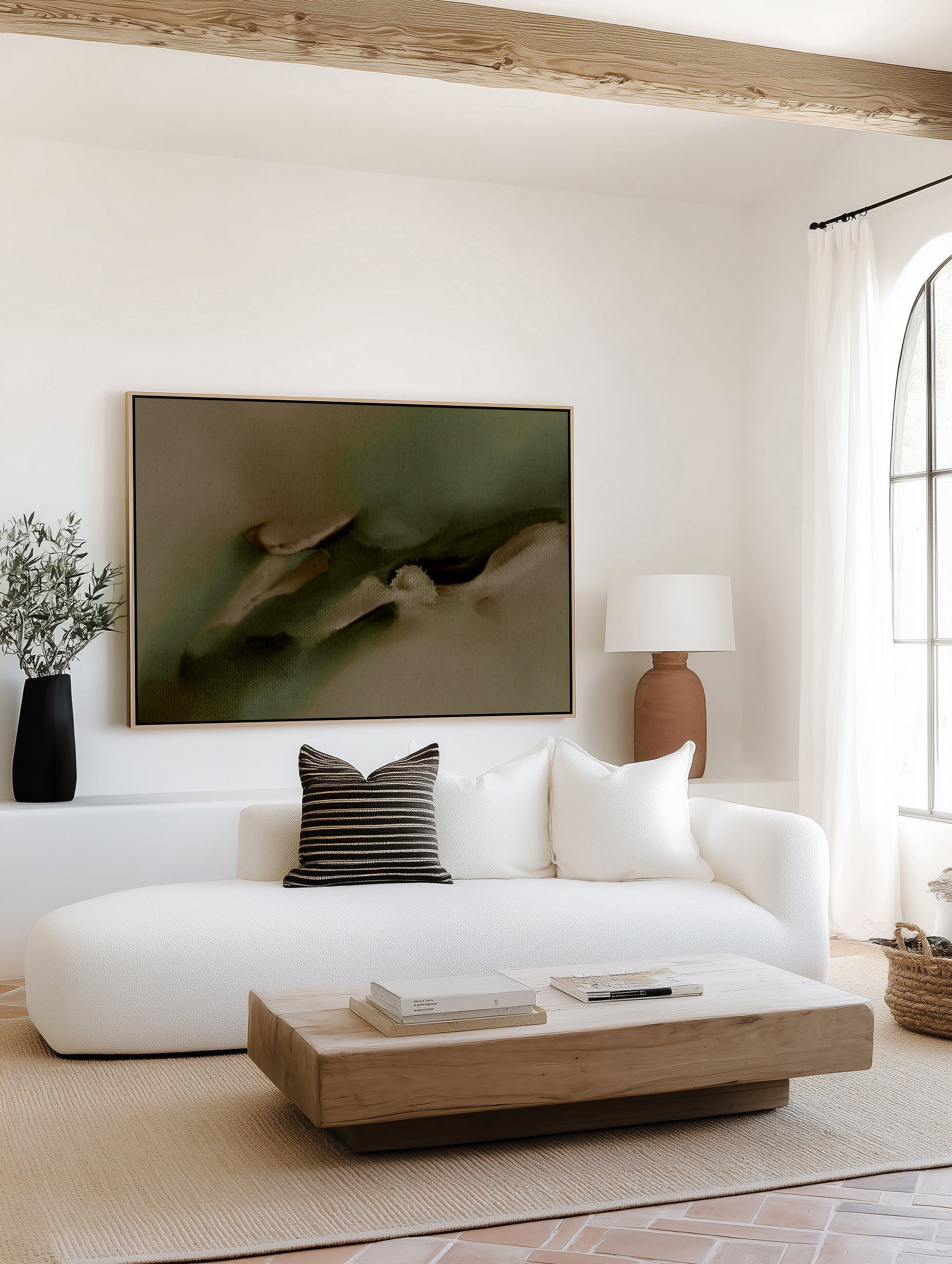 Free Form 5 by Shatha Al Dafai | Framed Canvas Art Print