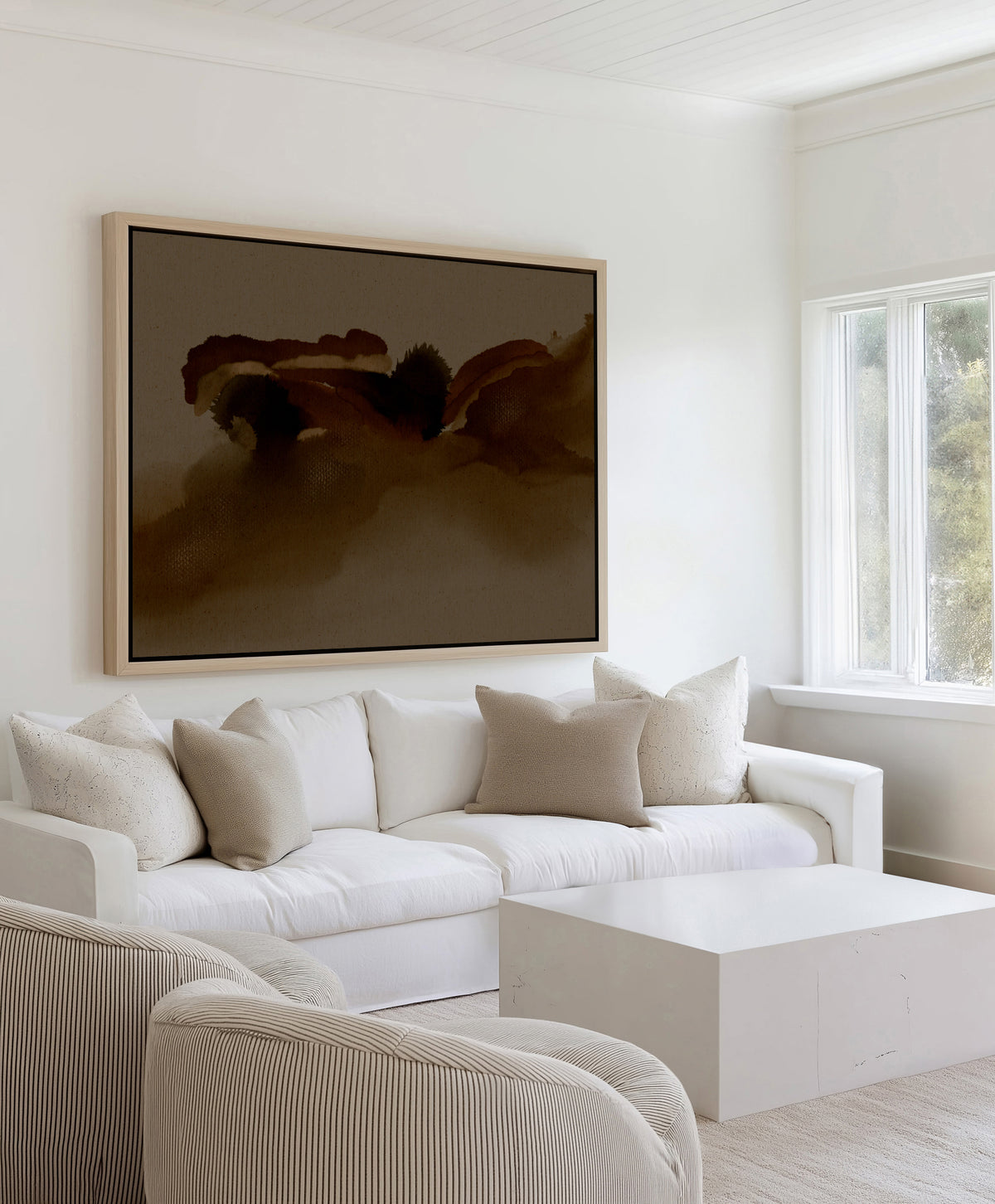 Free Form 6 by Shatha Al Dafai | Framed Canvas Art Print