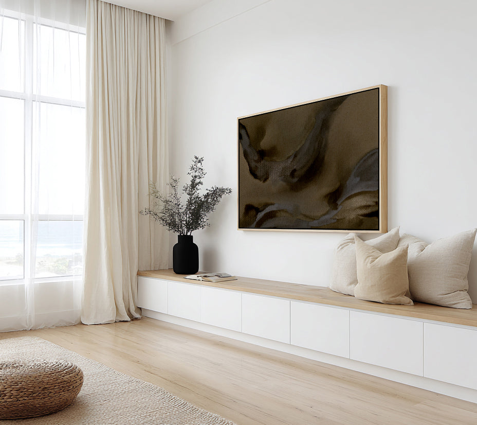 Free Form 7 by Shatha Al Dafai | Framed Canvas Art Print