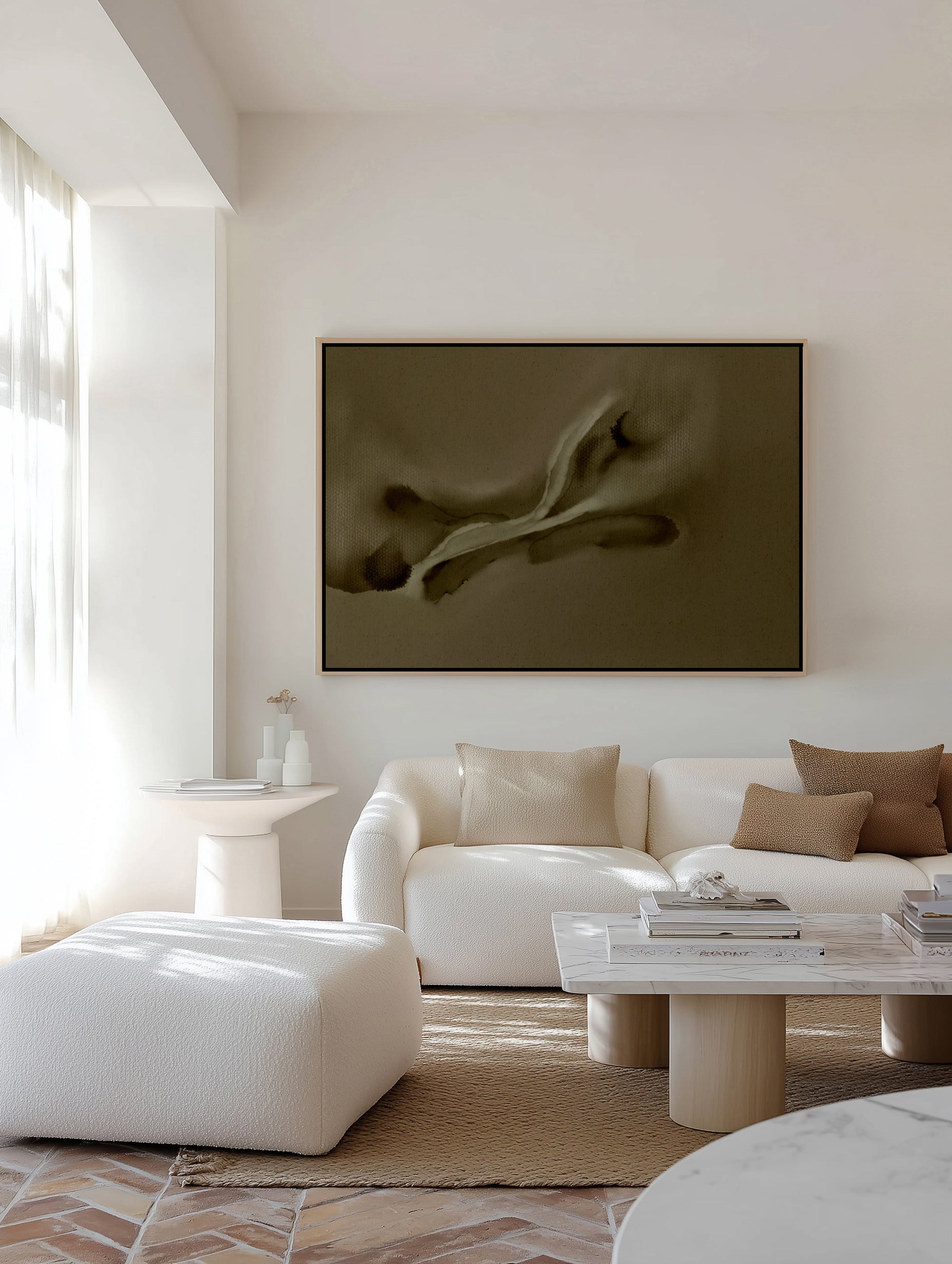 Free Form 8 by Shatha Al Dafai | Framed Canvas Art Print