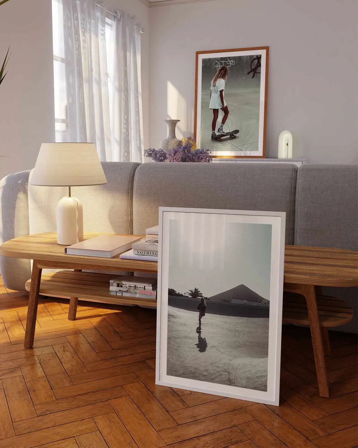 Solo Skate by Marina Brisset Art Print from Olive et Oriel where you can shop wallpaper and artworks online