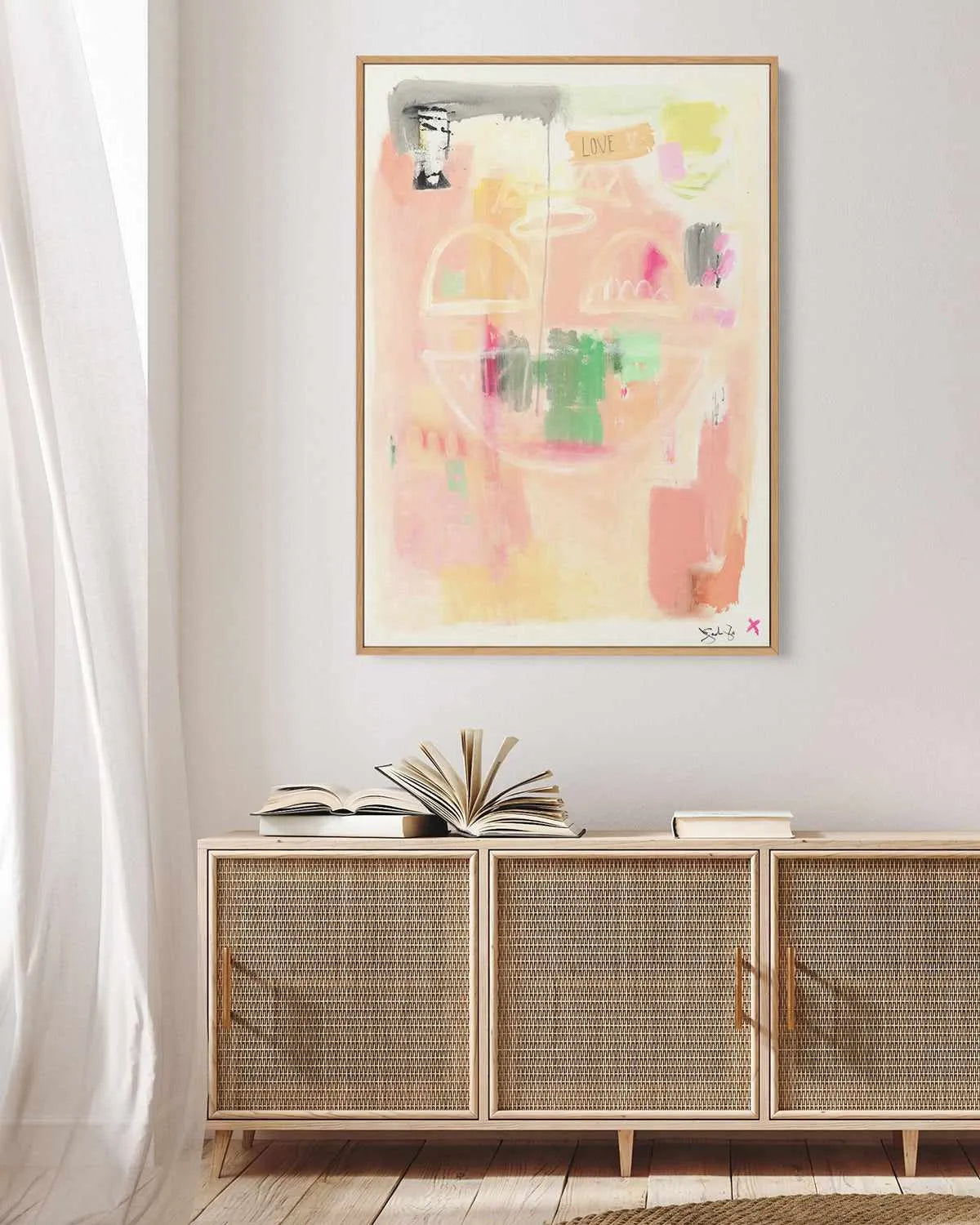 Free Spirit by Jackie Green | Framed Canvas Art Print from Olive et Oriel where you can shop wallpaper and artworks online