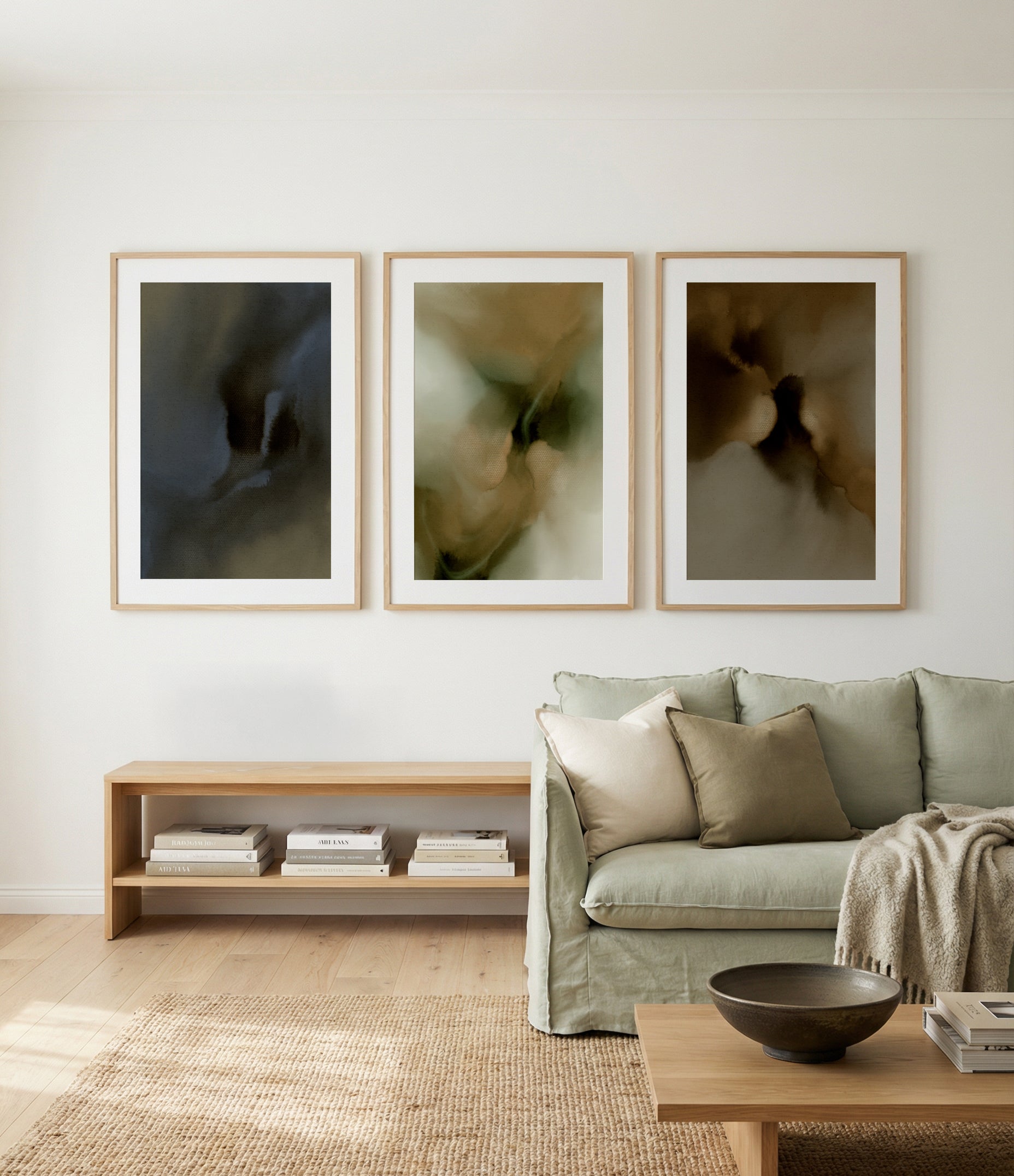 Free Form 1, 2 & 3 by Shatha Al Dafai | 3 Piece Wall Art Set