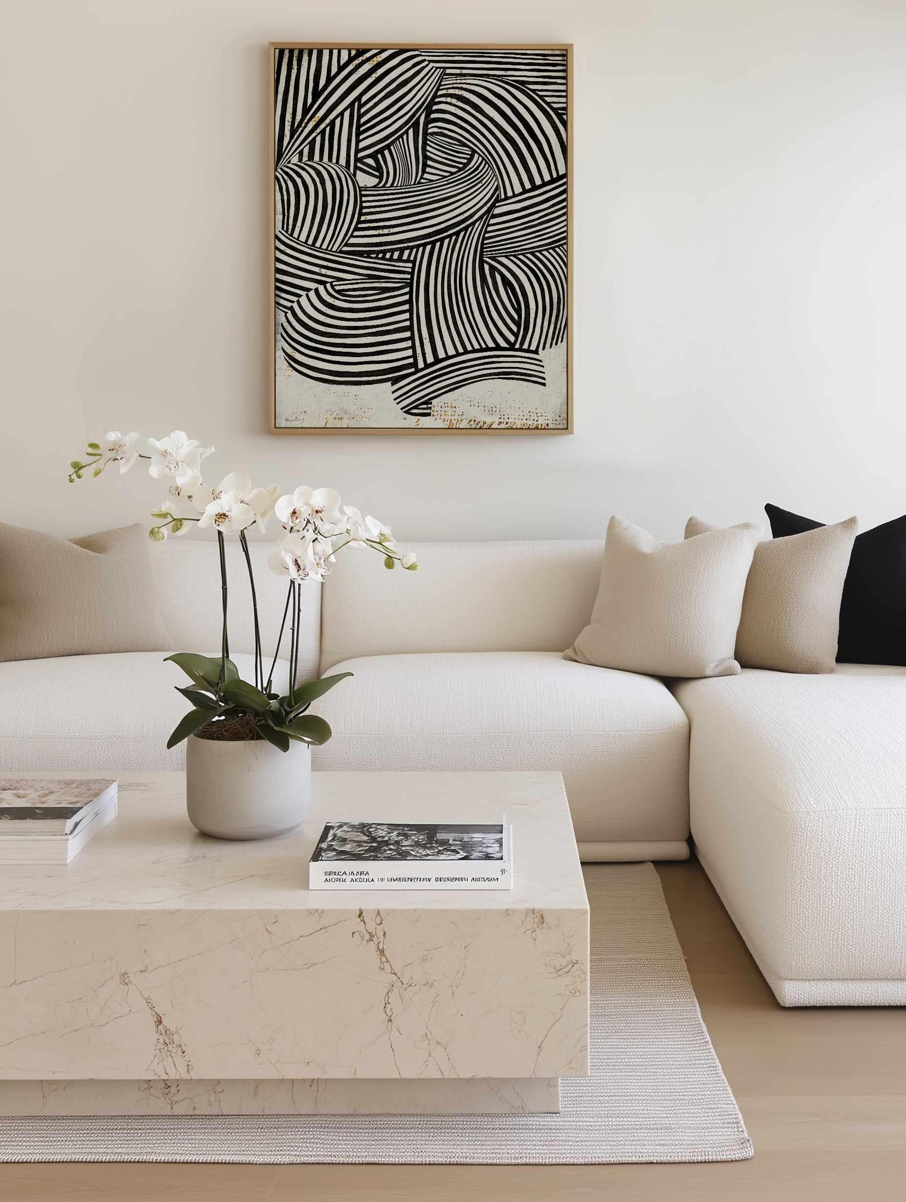 Freeflowing by Marco Marella | Framed Canvas Art Print from Olive et Oriel where you can shop wallpaper and artworks online