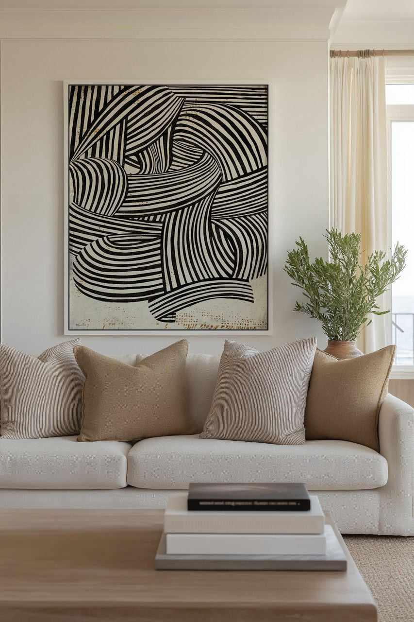 Freeflowing by Marco Marella | Framed Canvas Art Print from Olive et Oriel where you can shop wallpaper and artworks online