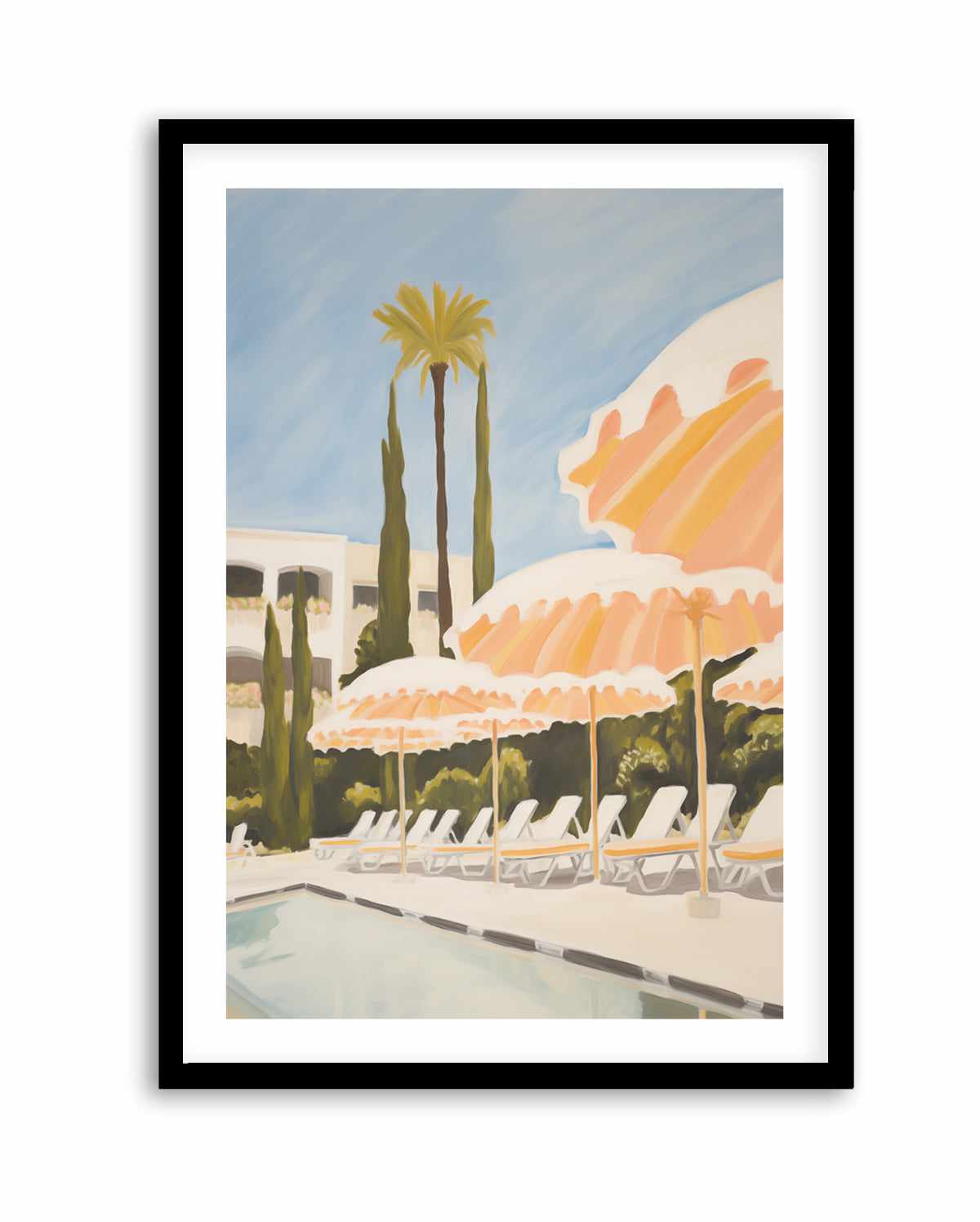 French Riviera Umbrellas I | Art Print