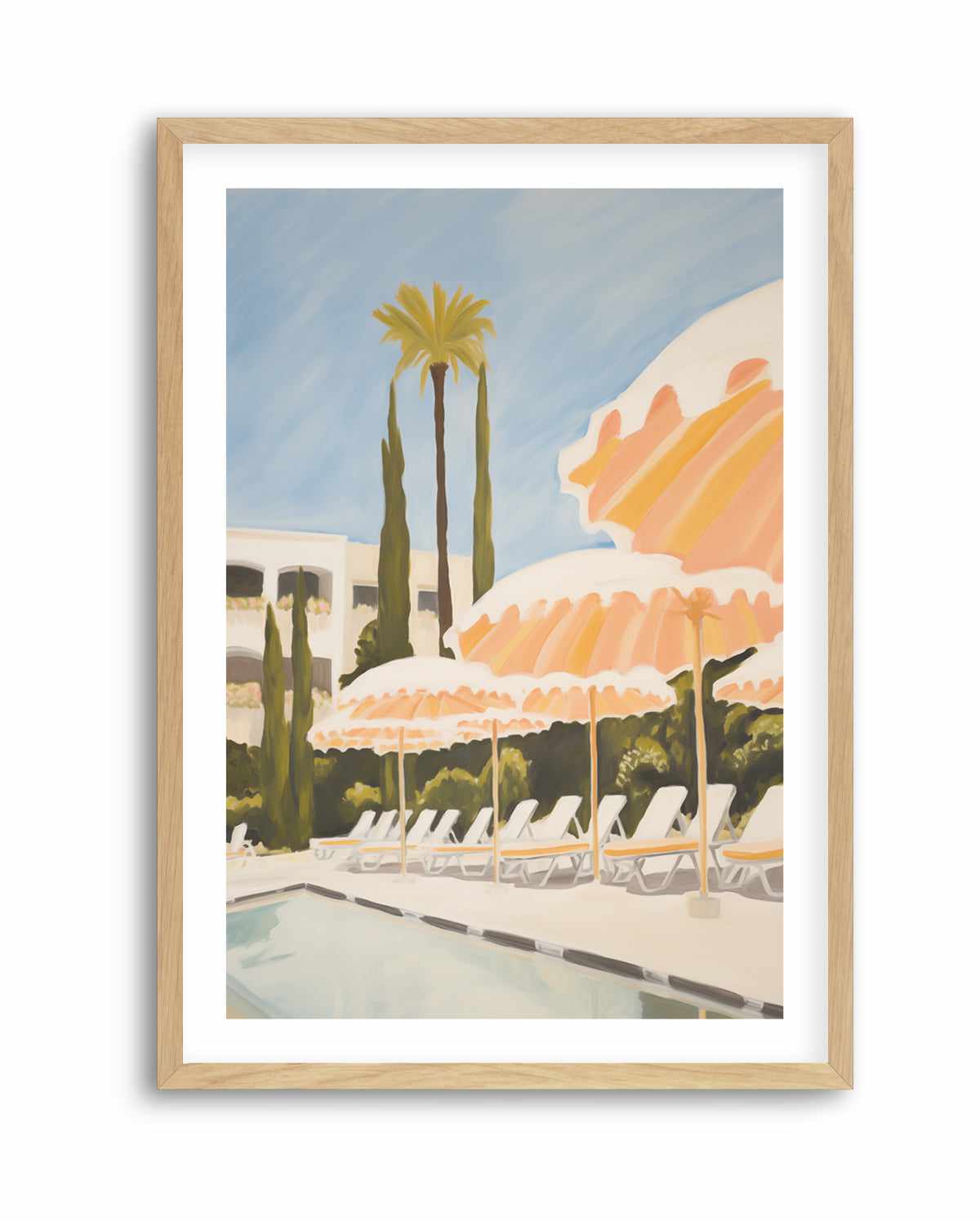 French Riviera Umbrellas I | Art Print