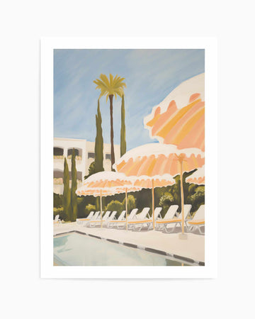 French Riviera Umbrellas I | Art Print from Olive et Oriel where you can shop wallpaper and artworks online