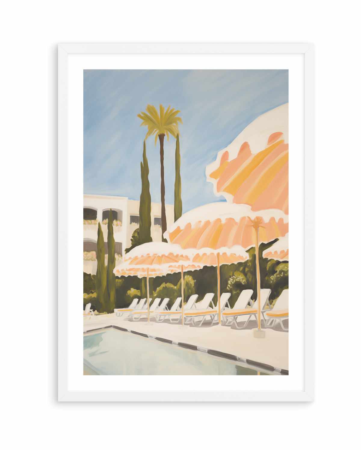 French Riviera Umbrellas I | Art Print