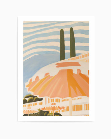 French Riviera Umbrellas II | Art Print from Olive et Oriel where you can shop wallpaper and artworks online