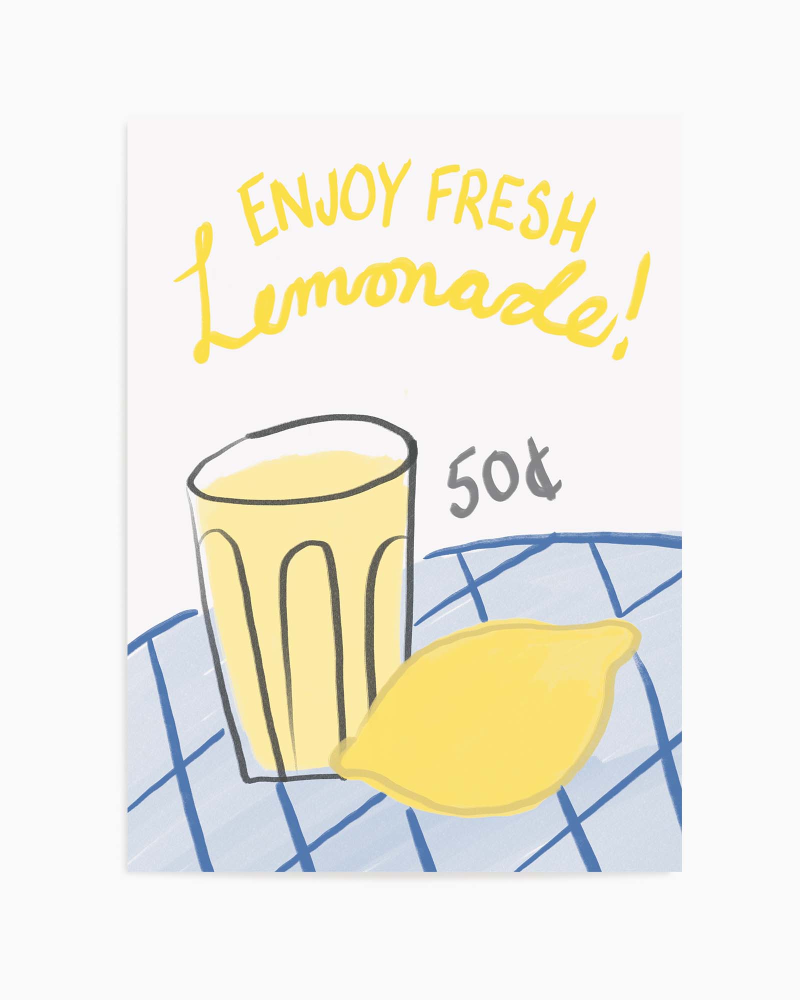 Fresh Lemonade by Athene Fritsch | Art Print from Olive et Oriel where you can shop wallpaper and artworks online