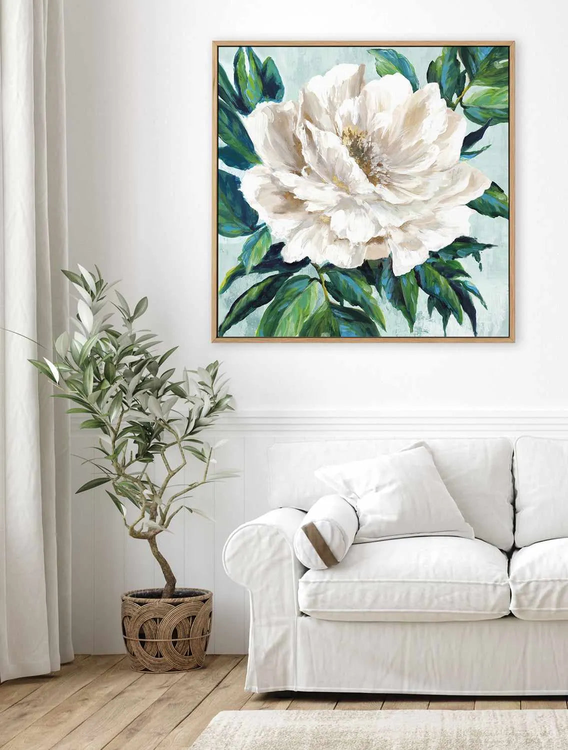 Freshly Bloomed I | Framed Canvas Art Print from Olive et Oriel where you can shop wallpaper and artworks online