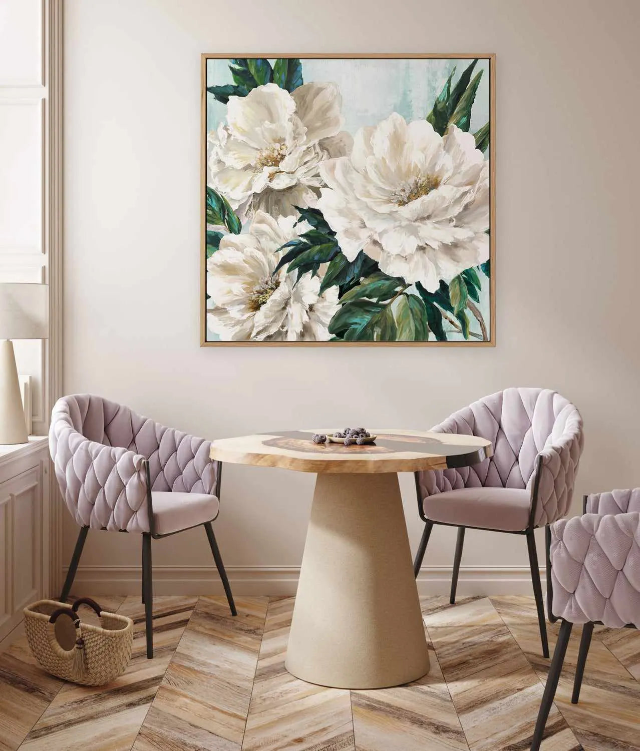 Freshly Bloomed II | Framed Canvas Art Print from Olive et Oriel where you can shop wallpaper and artworks online