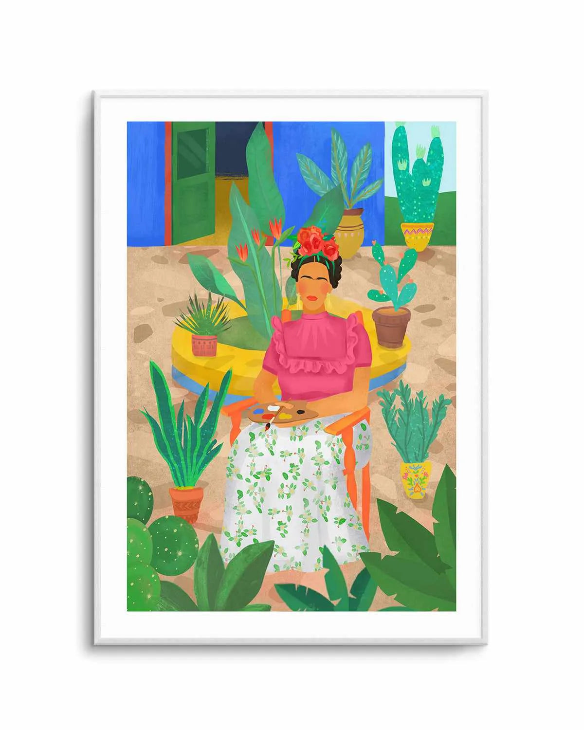 Frida Kahlo by Petra Lizde Art Print from Olive et Oriel where you can shop wallpaper and artworks online