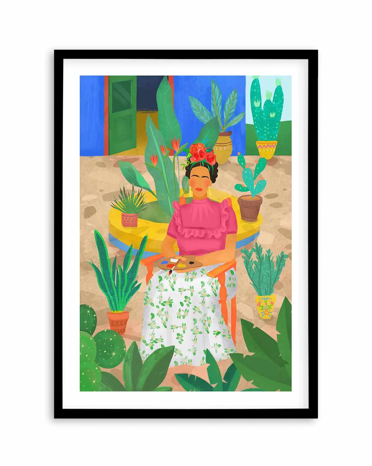 Frida Kahlo by Petra Lizde Art Print from Olive et Oriel where you can shop wallpaper and artworks online
