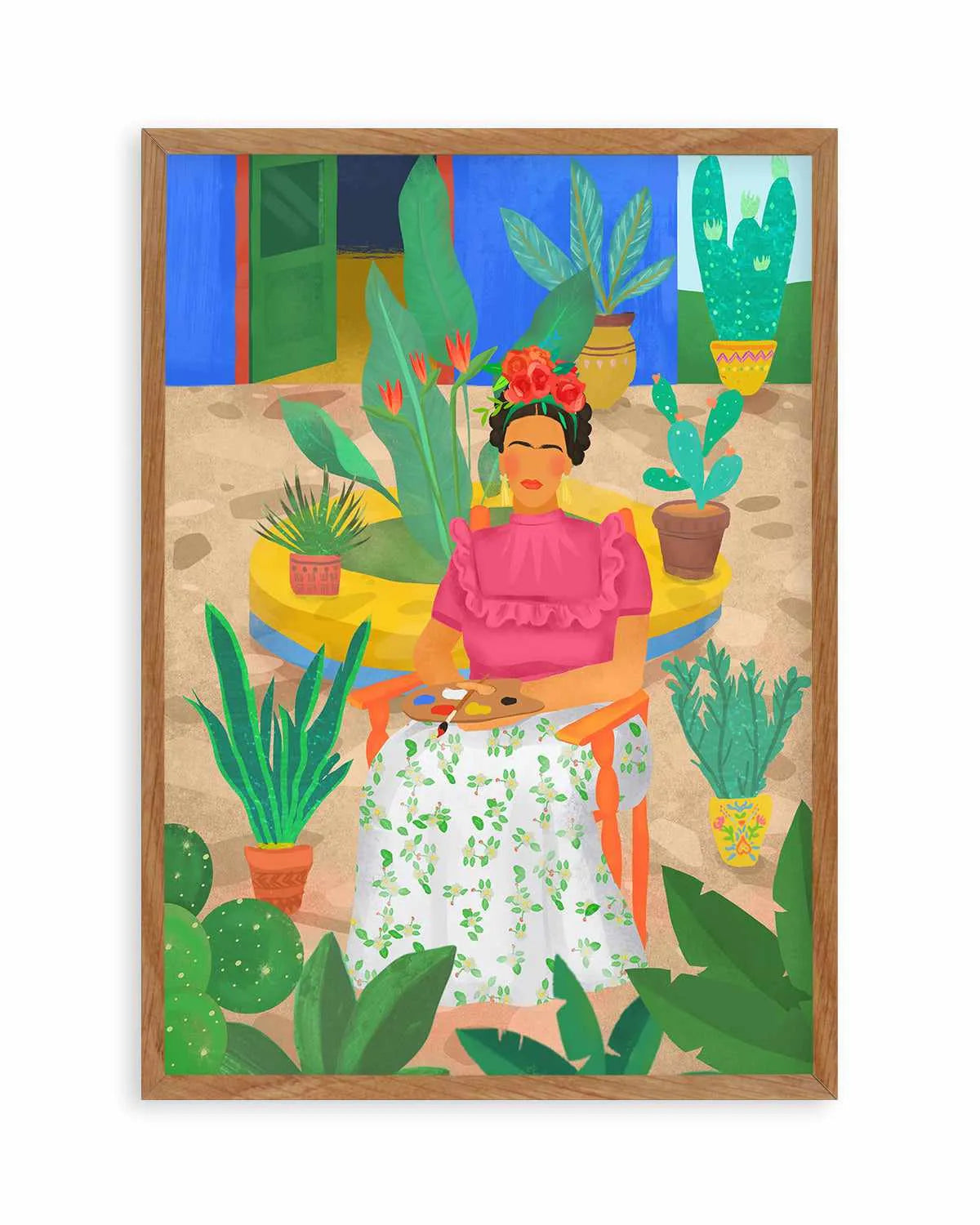 Frida Kahlo by Petra Lizde Art Print from Olive et Oriel where you can shop wallpaper and artworks online