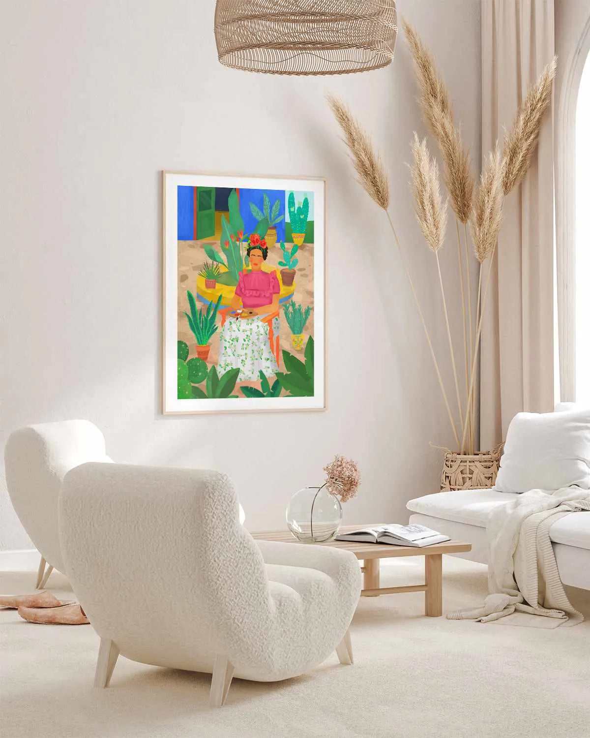 Frida Kahlo by Petra Lizde Art Print from Olive et Oriel where you can shop wallpaper and artworks online