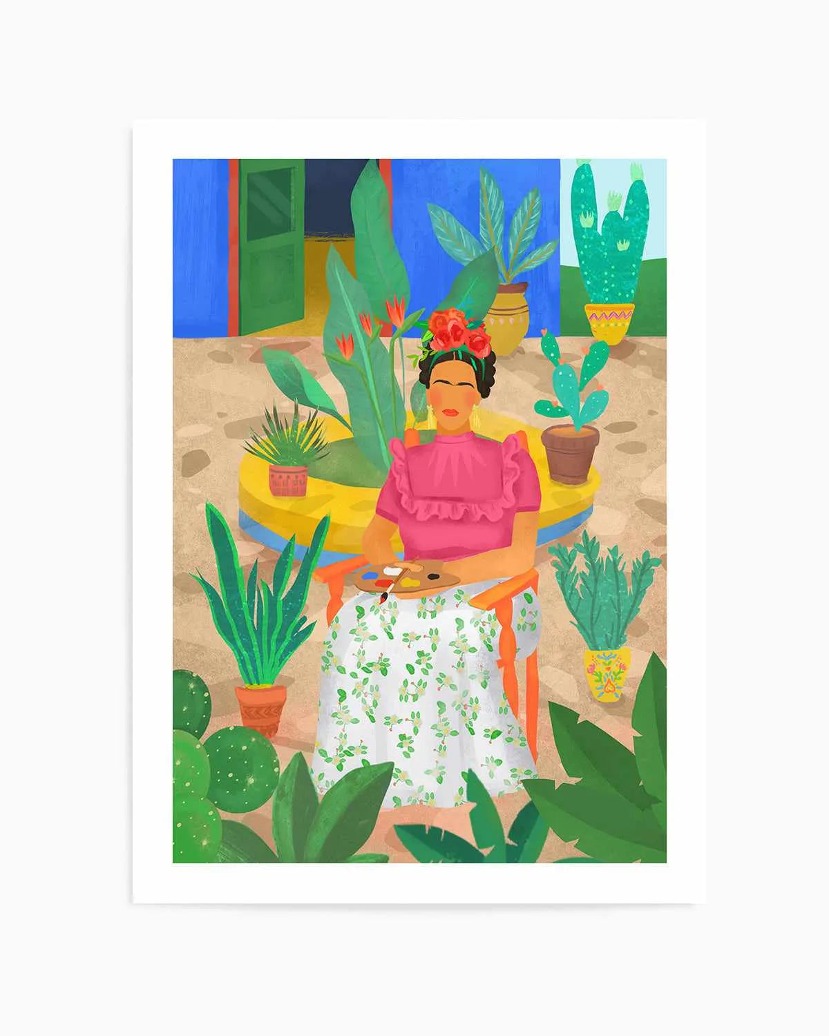 Frida Kahlo by Petra Lizde Art Print from Olive et Oriel where you can shop wallpaper and artworks online