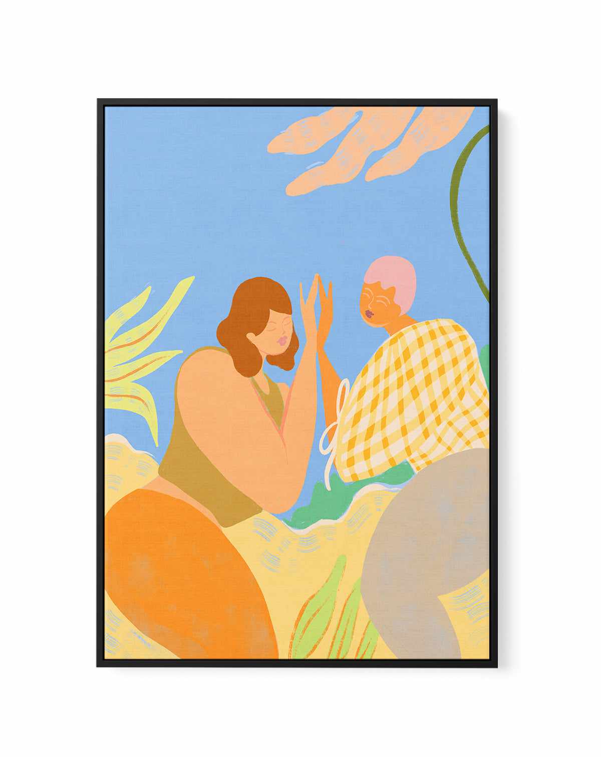 Friendship by Arty Guava | Framed Canvas Art Print from Olive et Oriel where you can shop wallpaper and artworks online