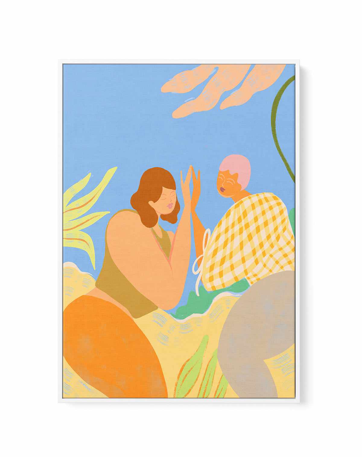 Friendship by Arty Guava | Framed Canvas Art Print from Olive et Oriel where you can shop wallpaper and artworks online