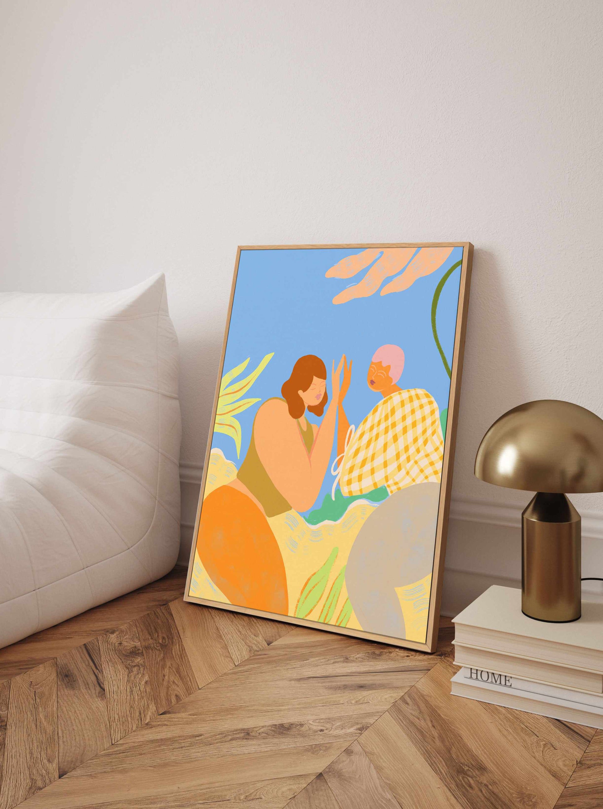 Friendship by Arty Guava | Framed Canvas Art Print from Olive et Oriel where you can shop wallpaper and artworks online