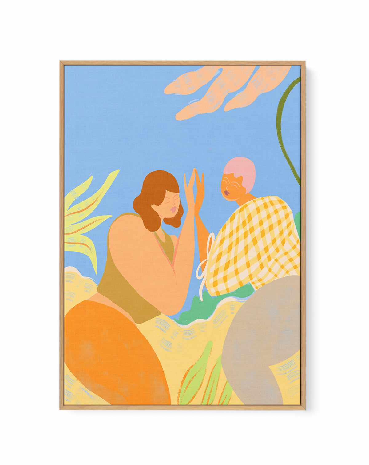 Friendship by Arty Guava | Framed Canvas Art Print from Olive et Oriel where you can shop wallpaper and artworks online