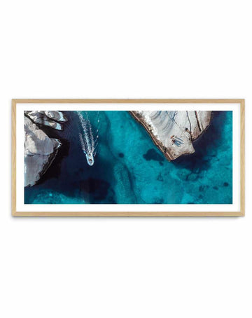 From Above Milos | Panoramic Art Print from Olive et Oriel where you can shop wallpaper and artworks online