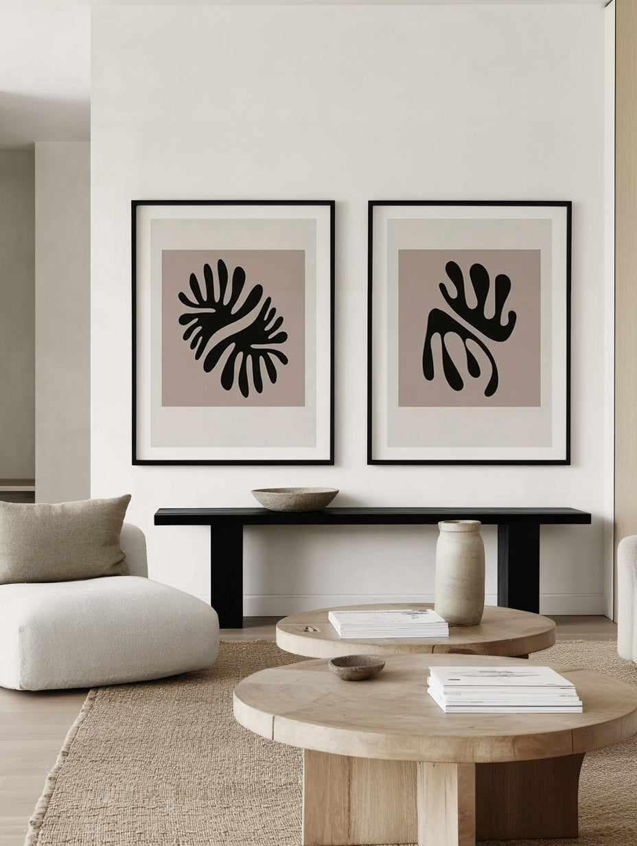 Frome Organique I & II Art Print Set of 2 | Matching Wall Art from Olive et Oriel where you can shop wallpaper and artworks online