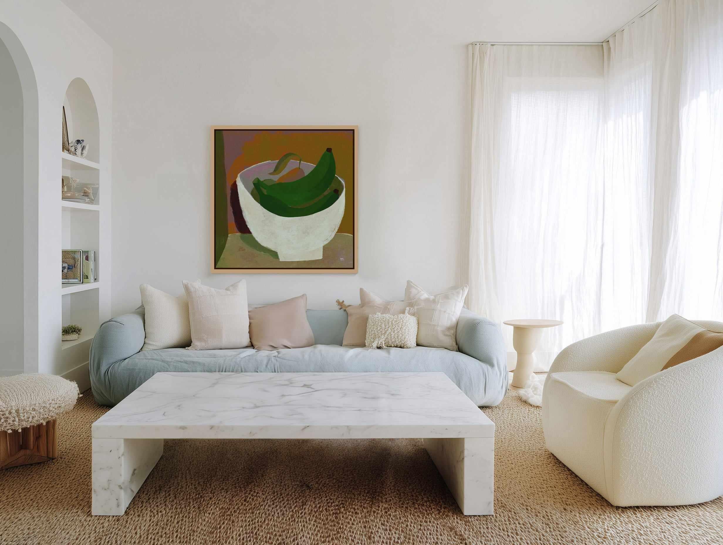 Fruit Bowl by Marco Marella | Framed Canvas Art Print from Olive et Oriel where you can shop wallpaper and artworks online