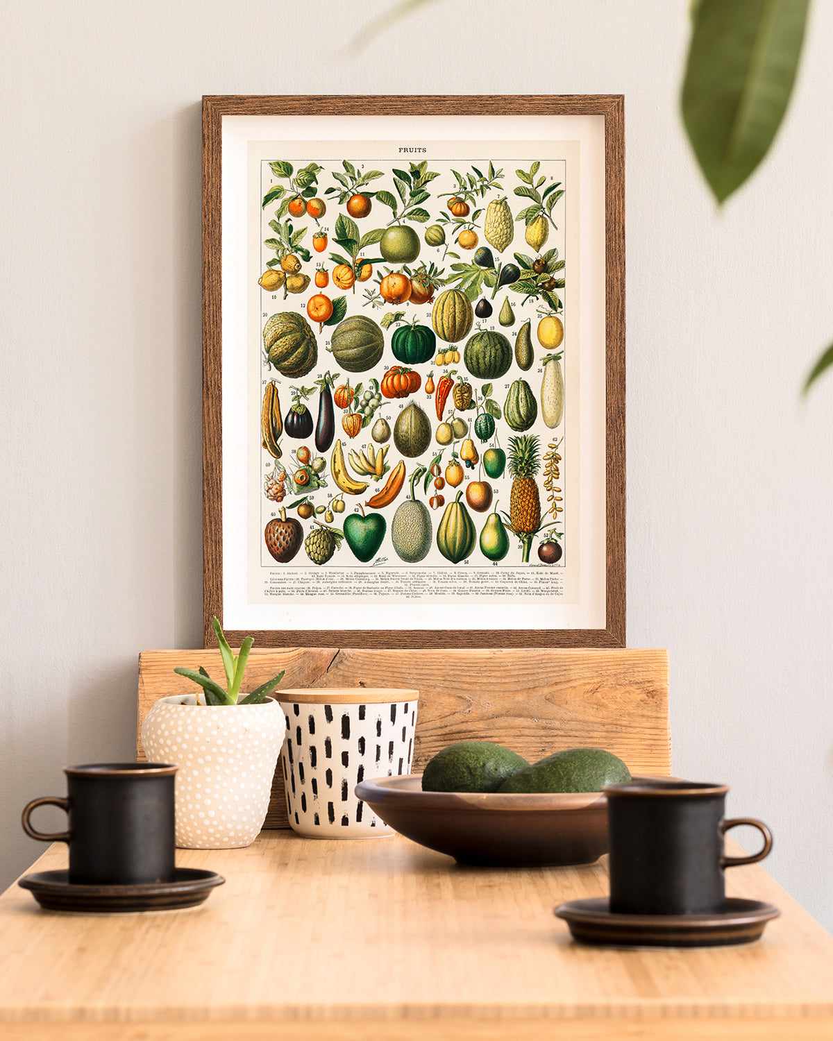 Fruit Chart Vintage Poster Art Print