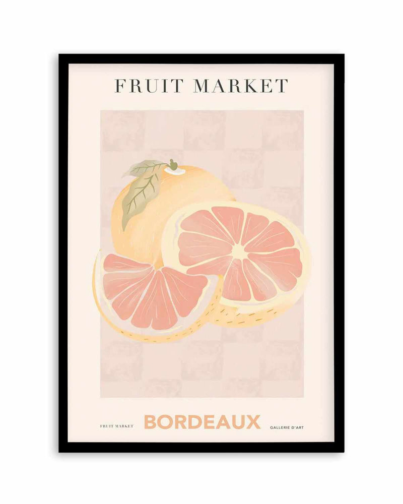 Fruit Market Bordeaux Art Print