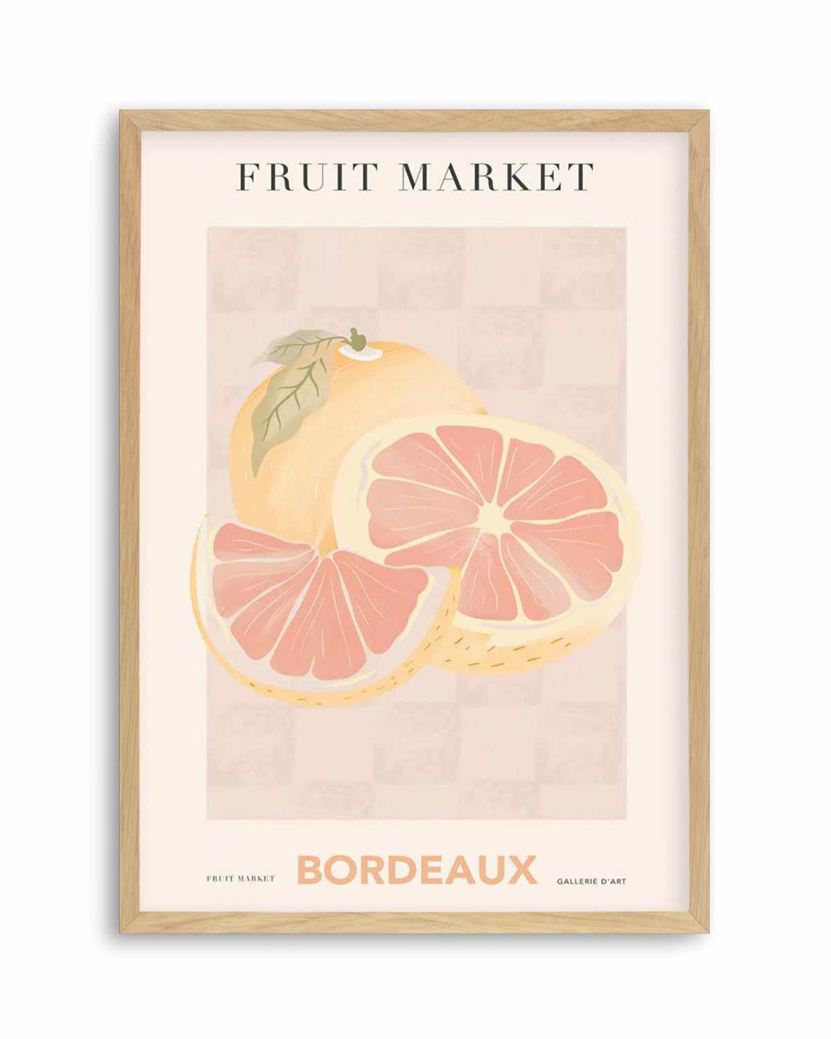 Fruit Market Bordeaux Art Print