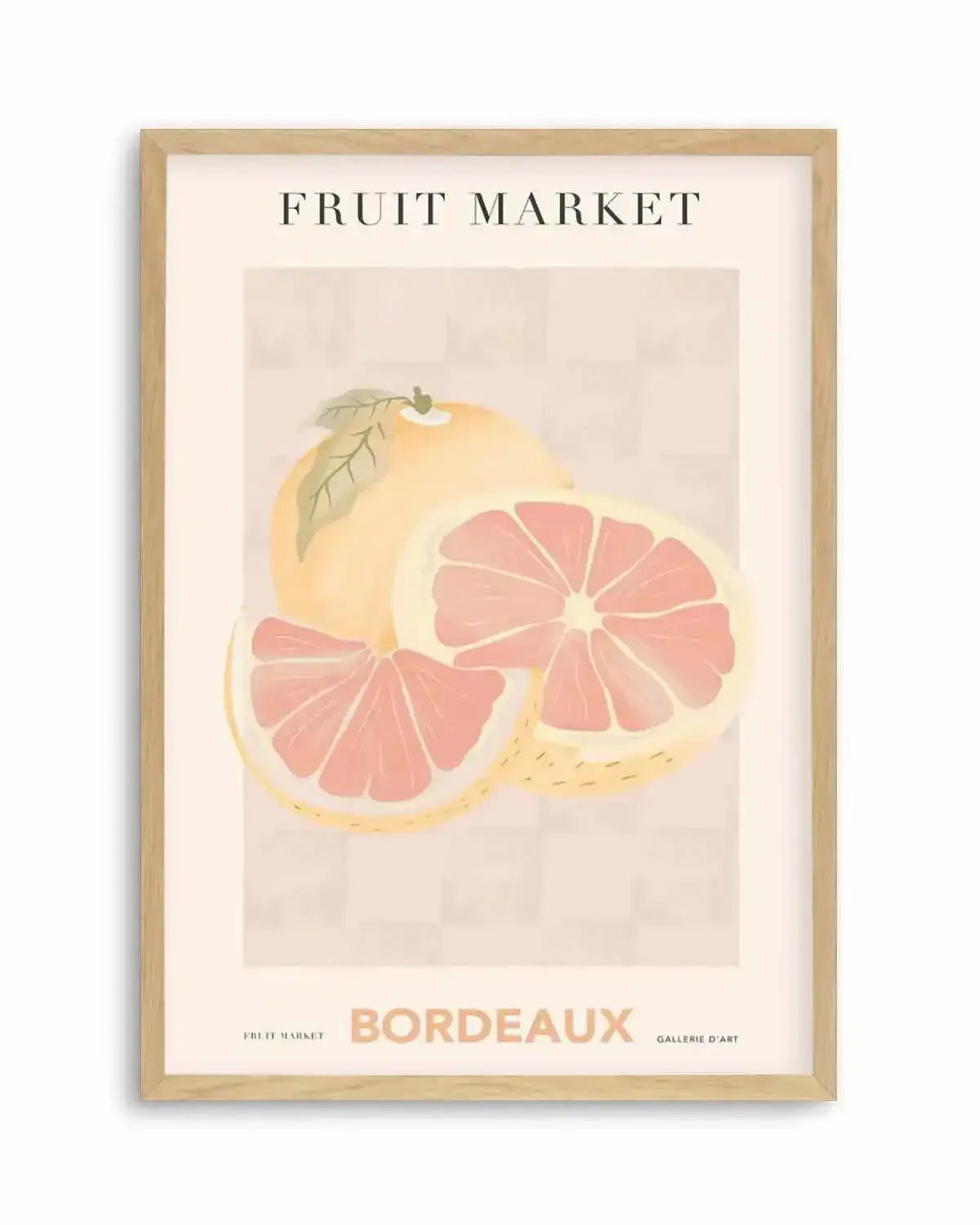 Fruit Market Bordeaux Art Print from Olive et Oriel where you can shop wallpaper and artworks online