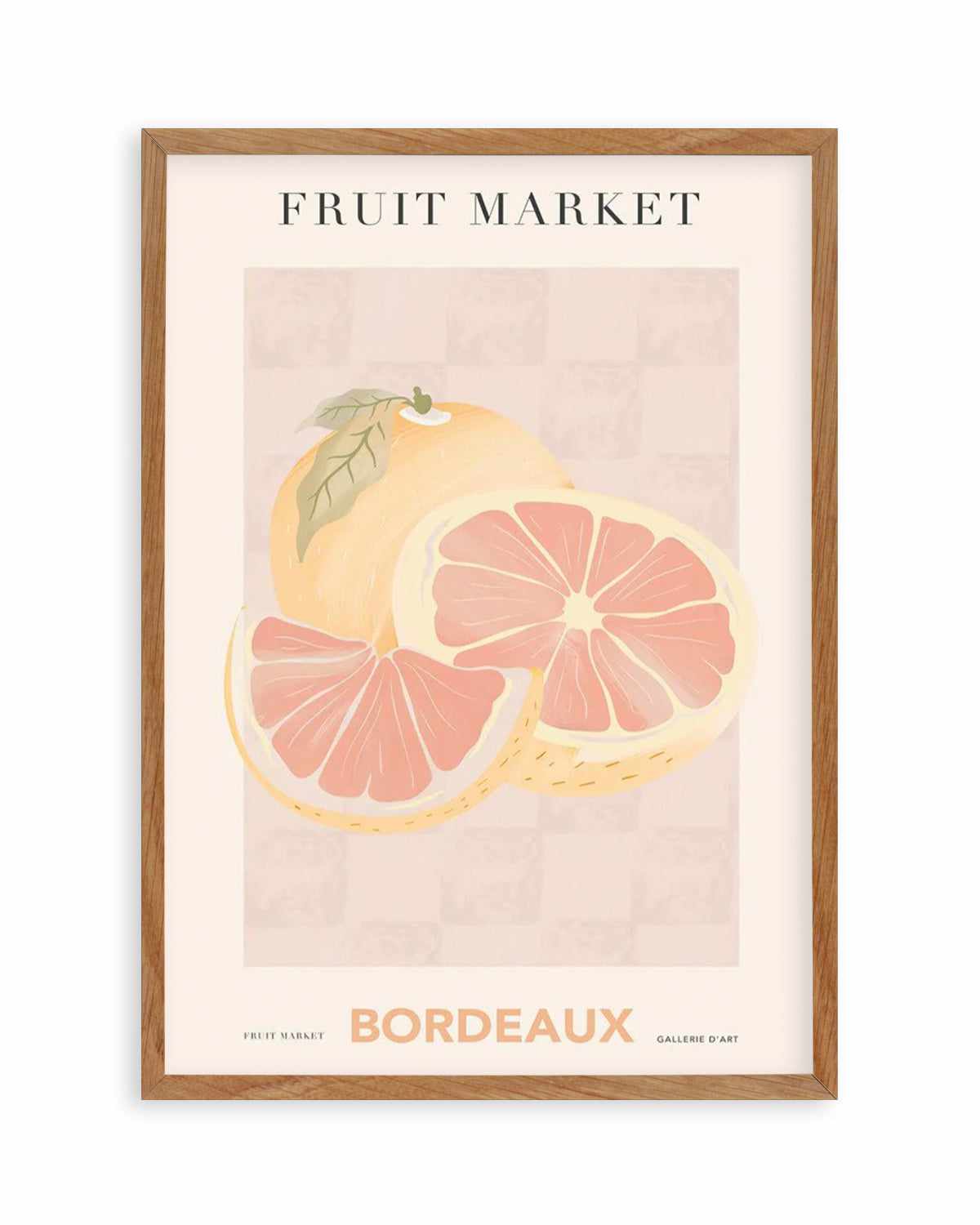 Fruit Market Bordeaux Art Print