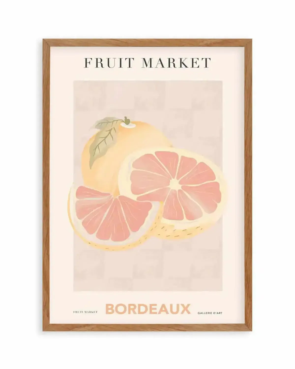 Fruit Market Bordeaux Art Print from Olive et Oriel where you can shop wallpaper and artworks online