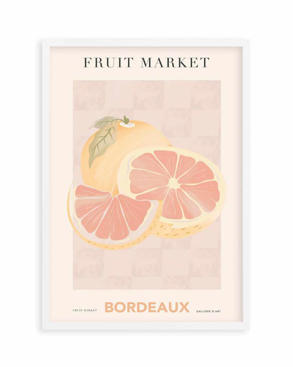 Fruit Market Bordeaux Art Print