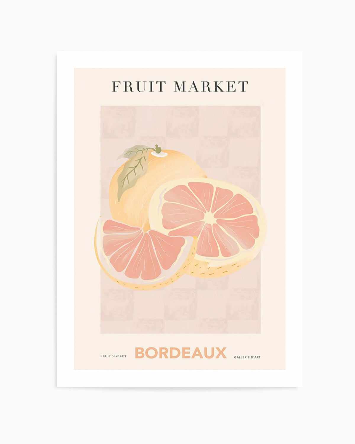 Fruit Market Bordeaux Art Print