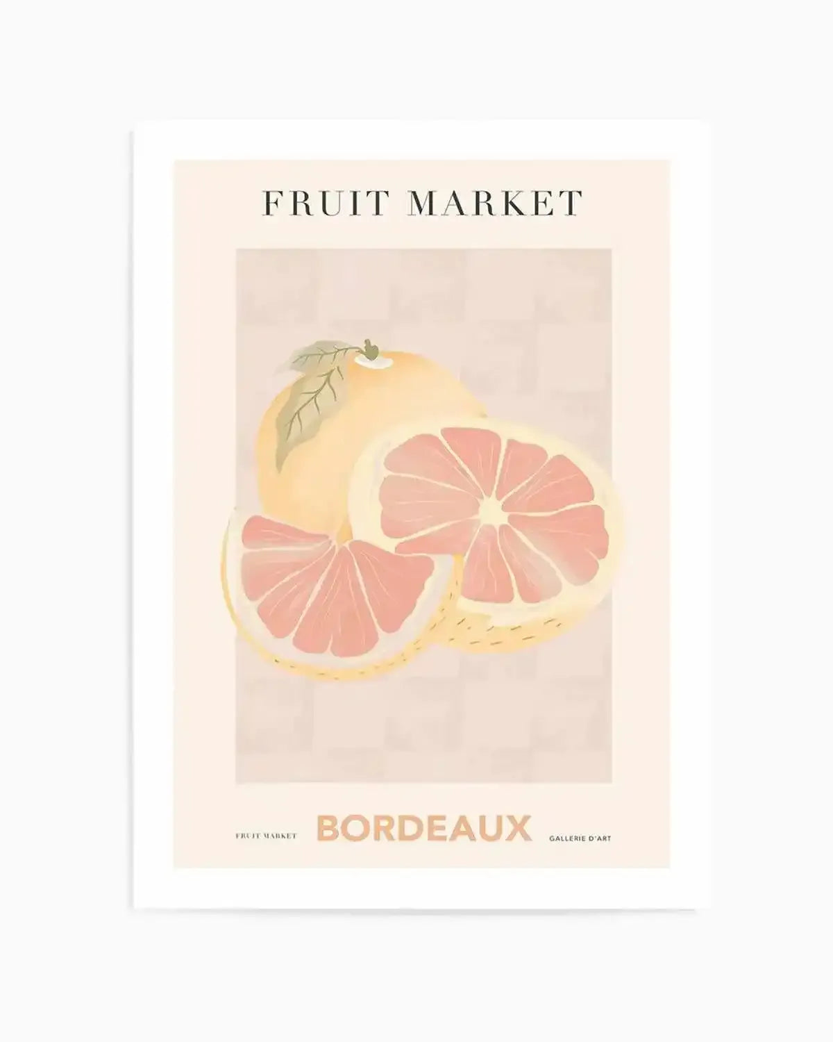Fruit Market Bordeaux Art Print from Olive et Oriel where you can shop wallpaper and artworks online