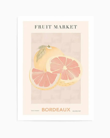 Fruit Market Bordeaux Art Print from Olive et Oriel where you can shop wallpaper and artworks online