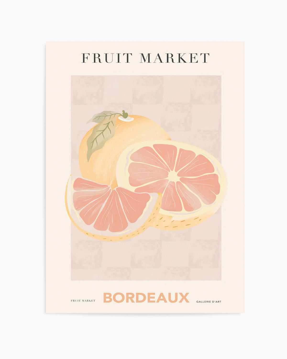 Fruit Market Bordeaux Art Print