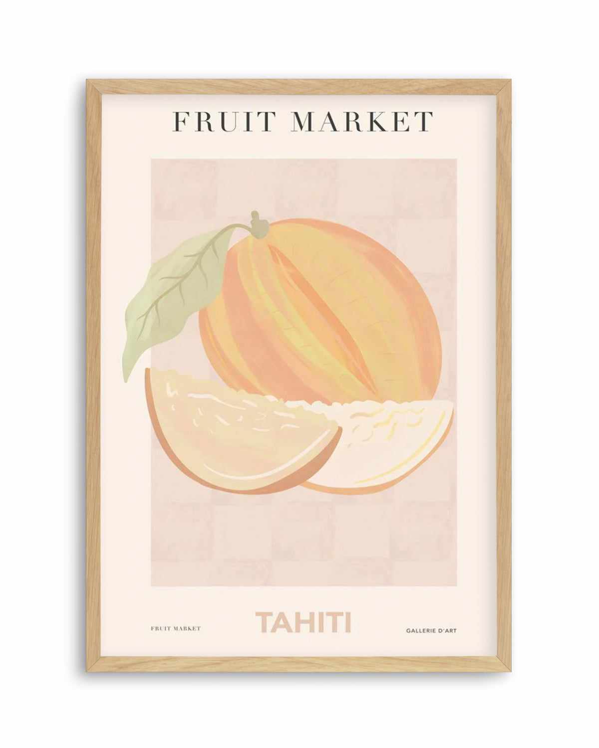 Fruit Market Tahiti Art Print