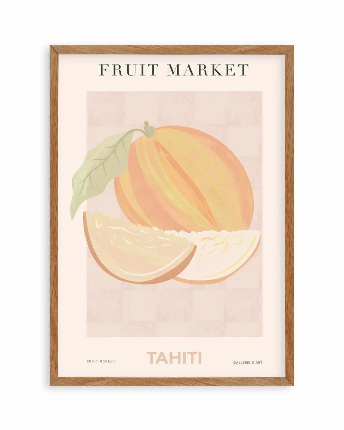 Fruit Market Tahiti Art Print