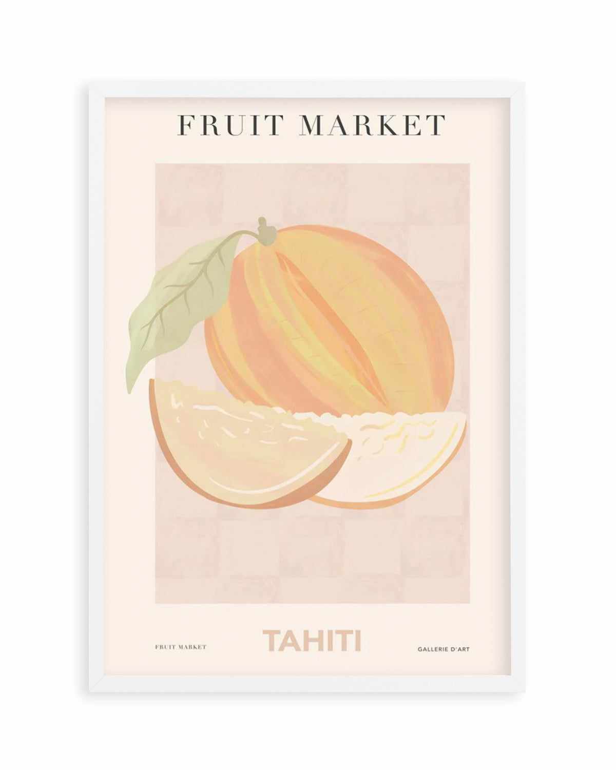 Fruit Market Tahiti Art Print