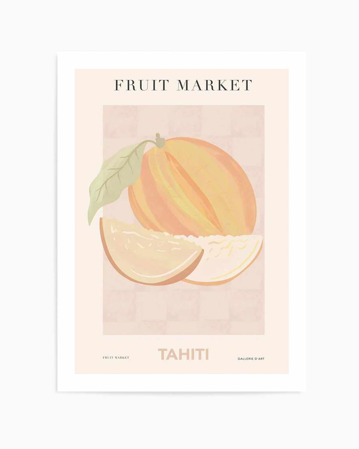 Fruit Market Tahiti Art Print