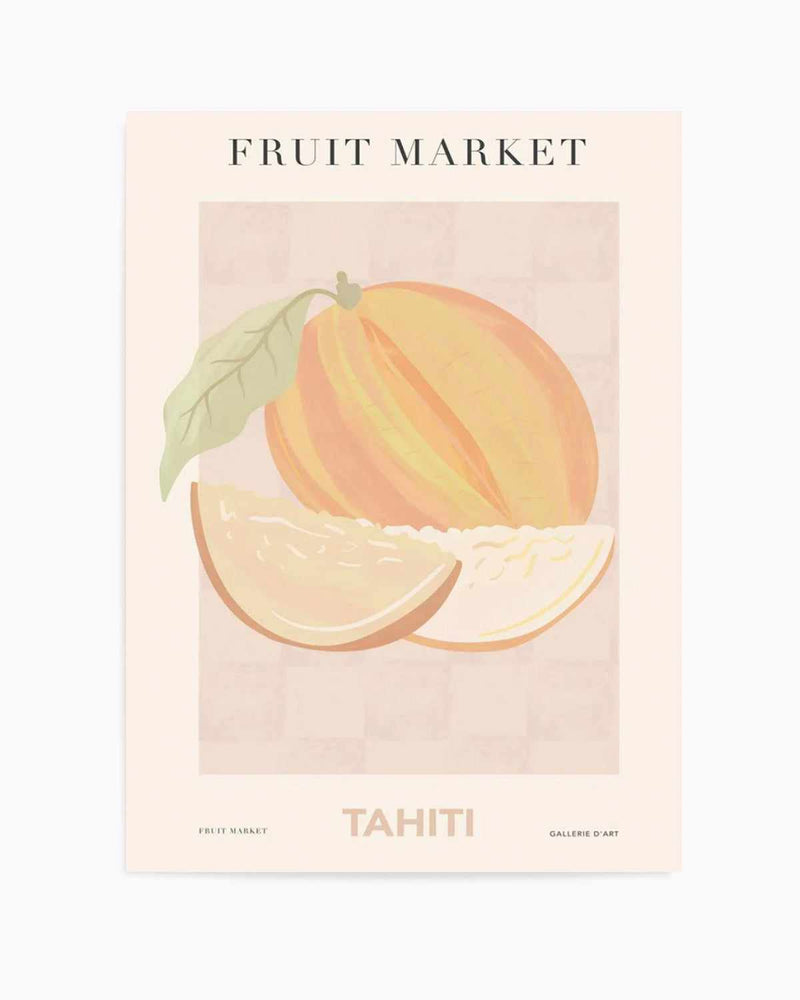 Fruit Market Tahiti Art Print