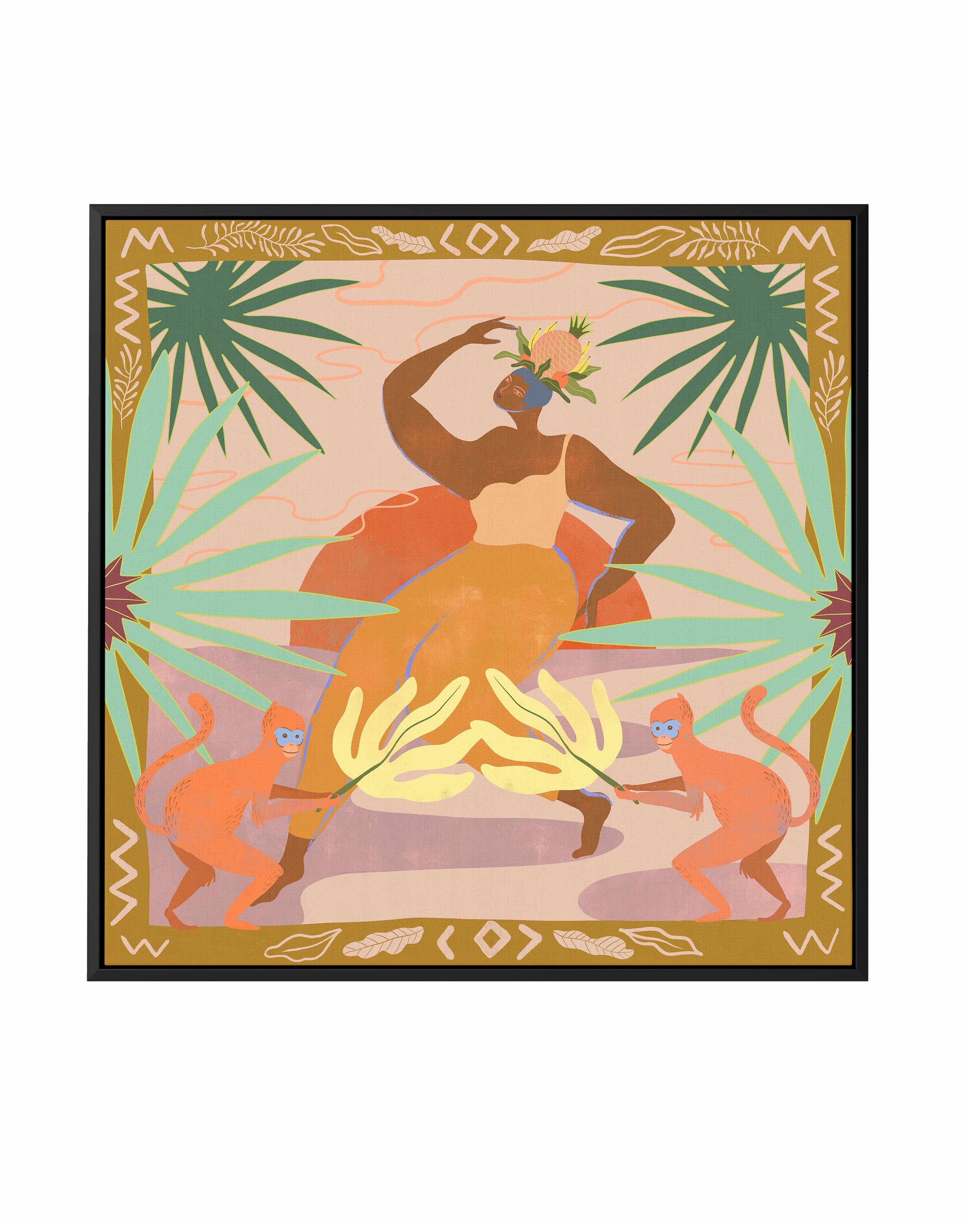 Fruit Queen by Arty Guava | Framed Canvas Art Print from Olive et Oriel where you can shop wallpaper and artworks online