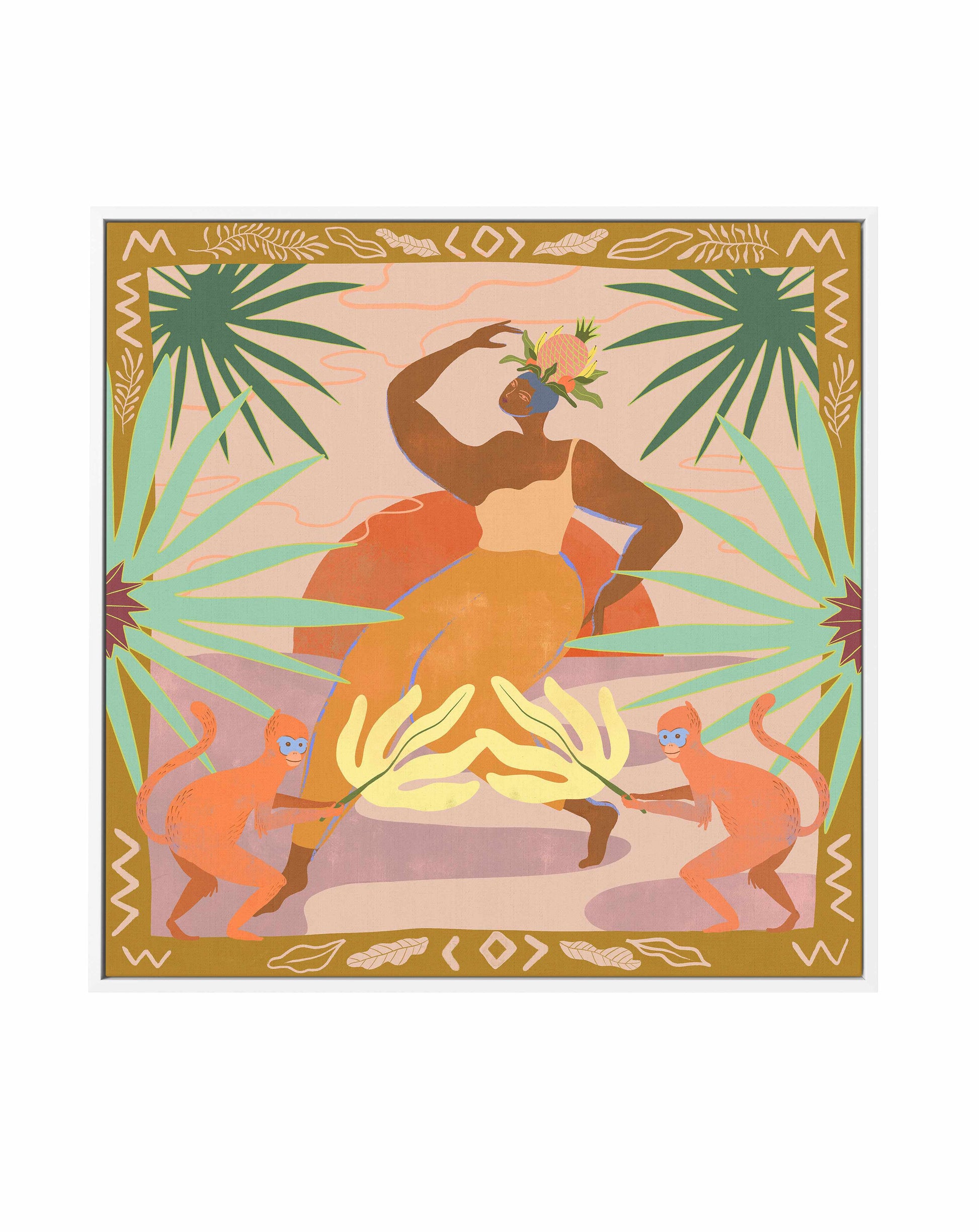 Fruit Queen by Arty Guava | Framed Canvas Art Print from Olive et Oriel where you can shop wallpaper and artworks online