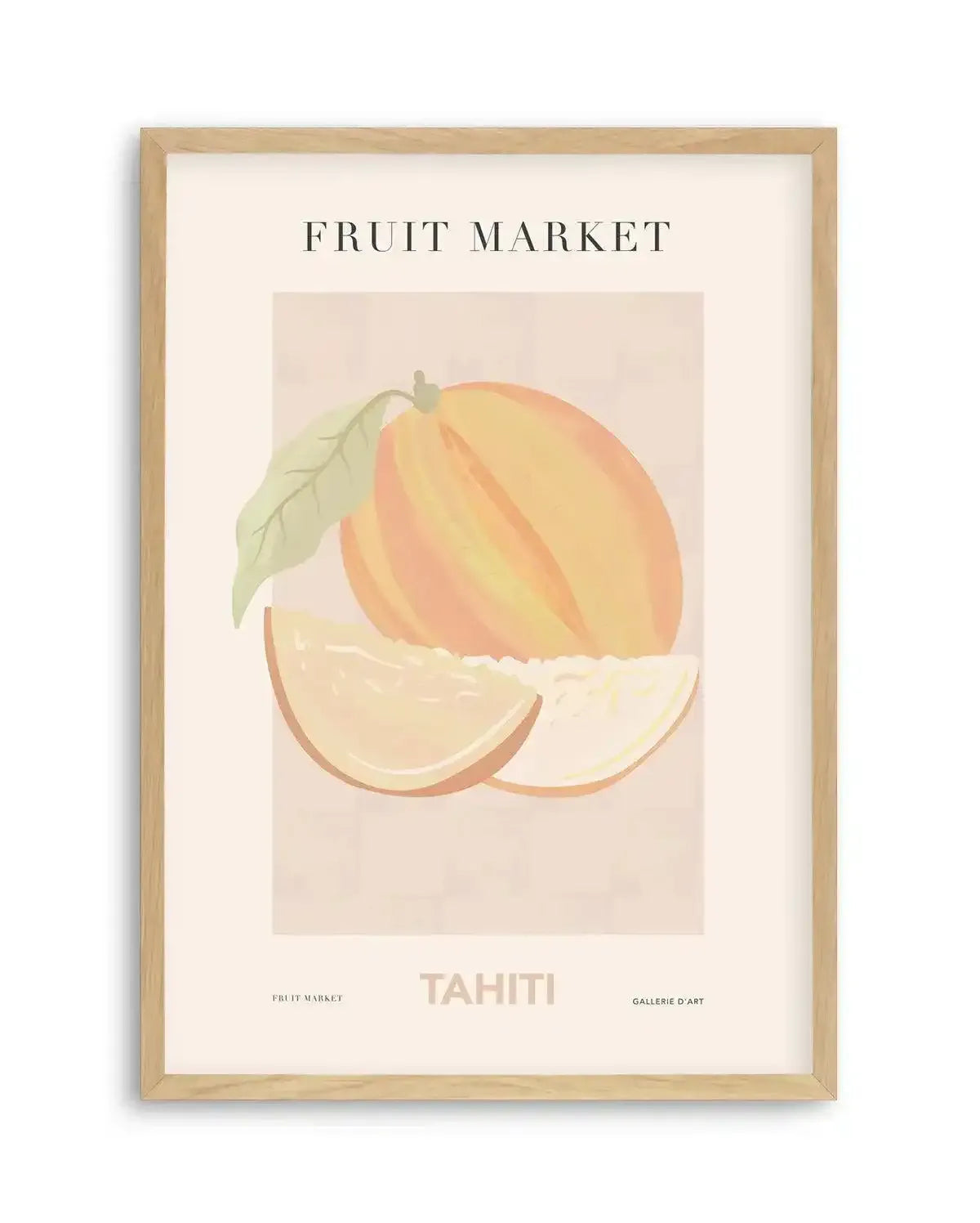 Fruit Market Tahiti Art Print-PRINT-Olive et Oriel-Olive et Oriel-A5 | 5.8" x 8.3" | 14.8 x 21cm-Oak-With White Border-Buy-Australian-Art-Prints-Online-with-Olive-et-Oriel-Your-Artwork-Specialists-Austrailia-Decorate-With-Coastal-Photo-Wall-Art-Prints-From-Our-Beach-House-Artwork-Collection-Fine-Poster-and-Framed-Artwork