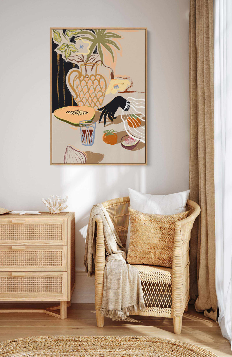 Fruitful Spread by Arty Guava | Framed Canvas Art Print