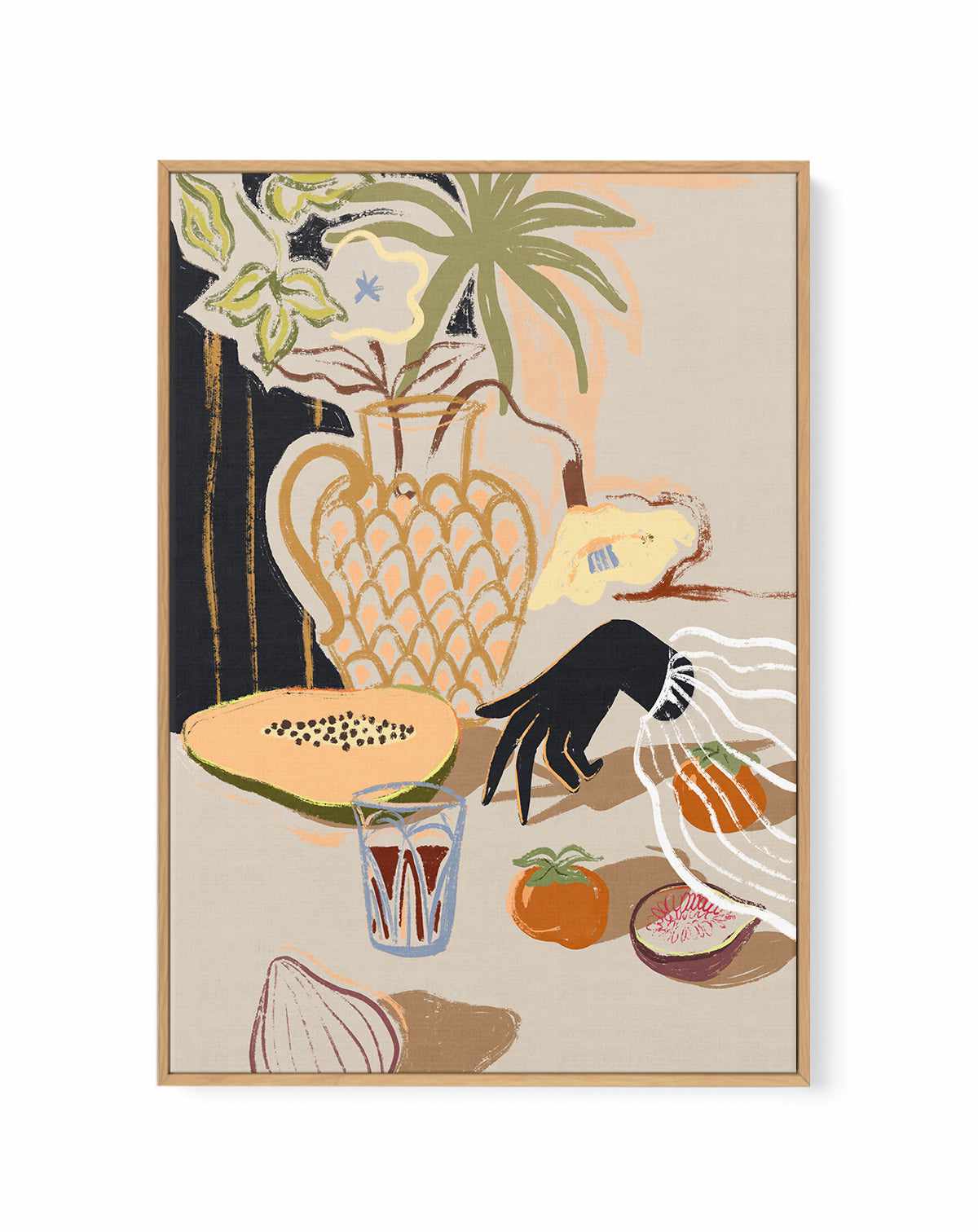 Fruitful Spread by Arty Guava | Framed Canvas Art Print